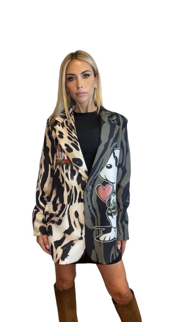 Blazer Oversize Cartoon - Fusion Animalier