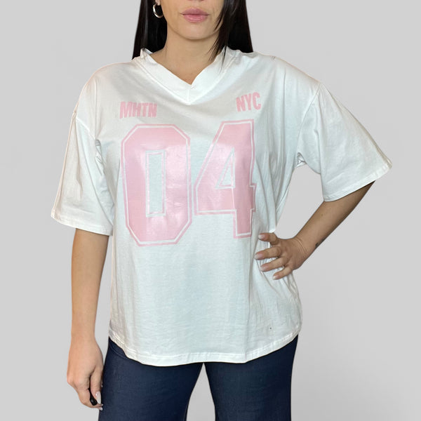 T-Shirt Oversize Sportiva "MHTN NYC 04"