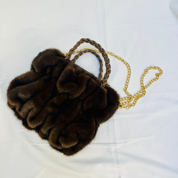 Borsa Treccia Con Catenella - Eco Visone