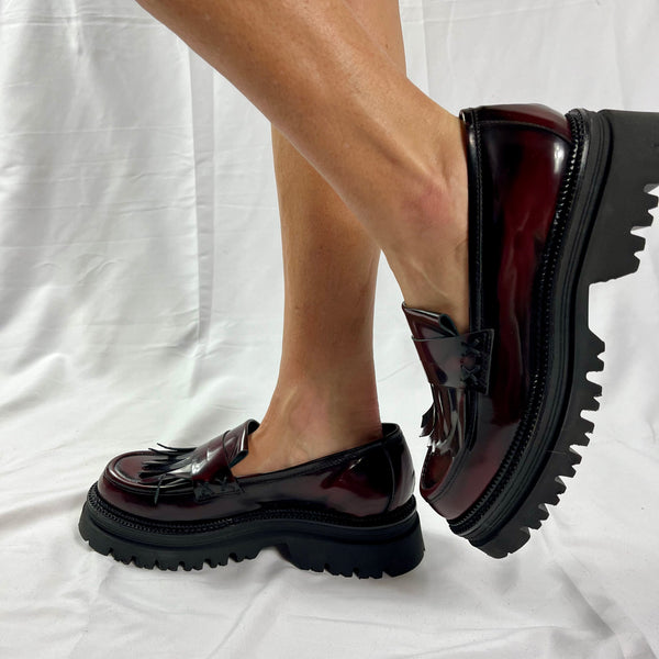 Mocassini Made in Italy in Vera Pelle - Platform e Frange