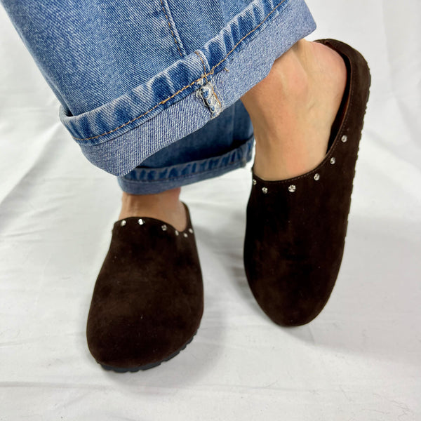 Sabot Clogs Cadiz Custom Donna in Ecocamoscio