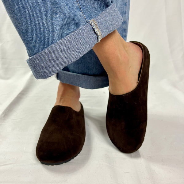 Sabot Clogs Cadiz Donna in Ecocamoscio