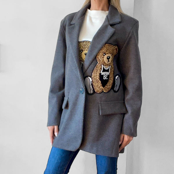 Blazer Teddy - Moda Iconica per un Look Giocoso