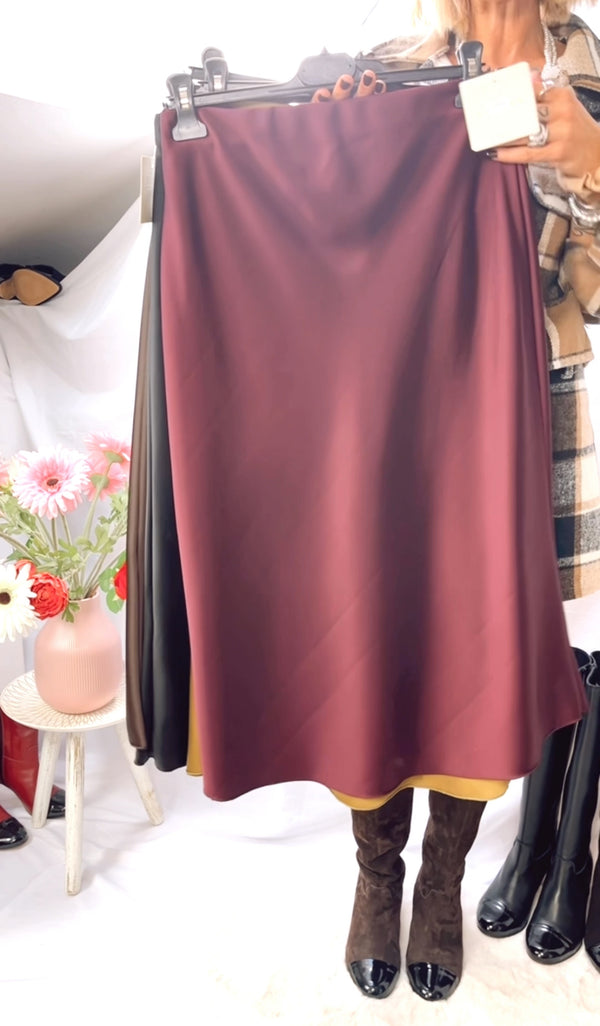 Gonna In Satin - Vari Colori