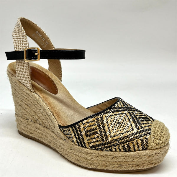 Espadrillas con zeppa in corda Made in Italy