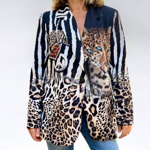 Blazer Oversize Fantasia - Leopardato