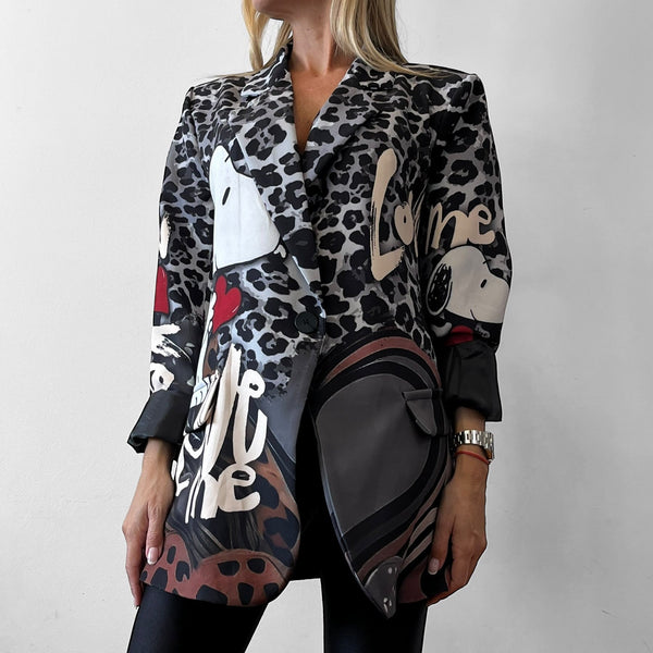 Blazer Oversize Cartoon - Animalier Love