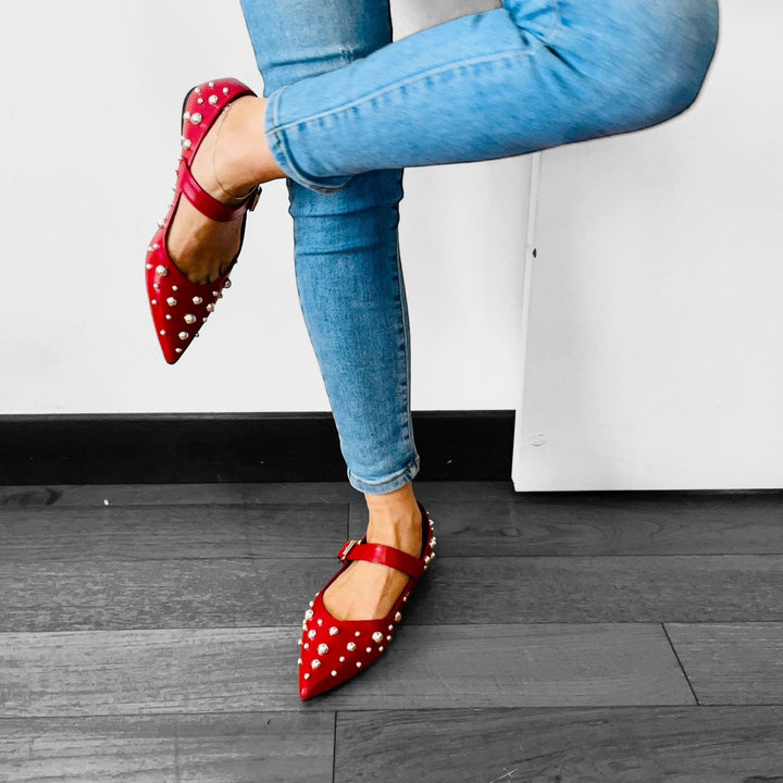 Ballerine Agnese - Custom Borchie - PinUp Shoes