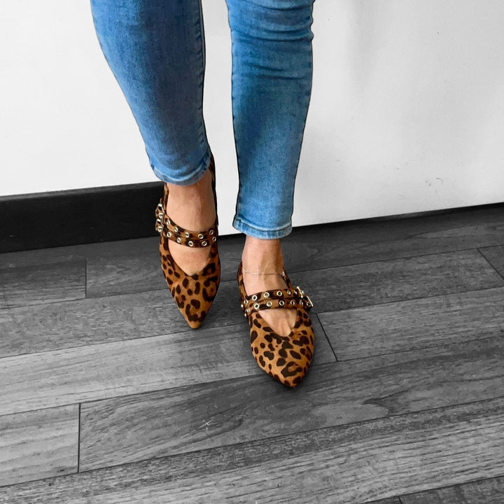 Ballerine Leo - Custom Borchie - PinUp Shoes