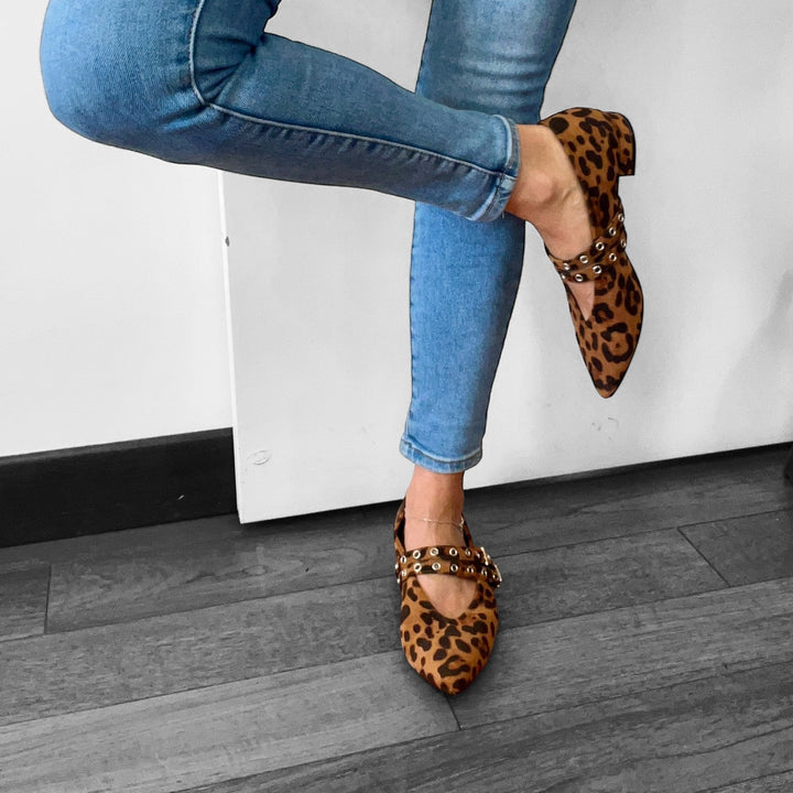 Ballerine Leo - Custom Borchie - PinUp Shoes