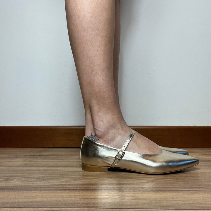 Ballerine London Tacco 1 cm - Made In Italy Vera Pelle - PinUp Shoes