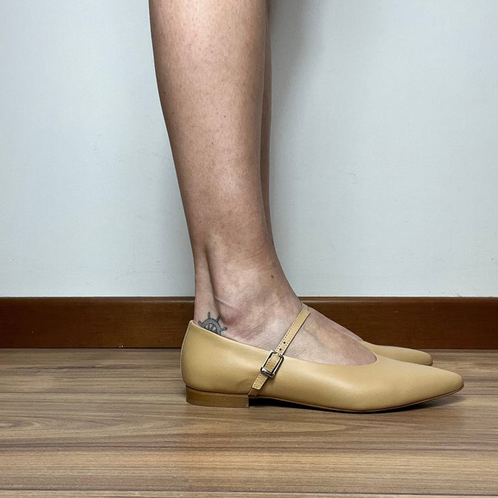 Ballerine London Tacco 1 cm - Made In Italy Vera Pelle - PinUp Shoes