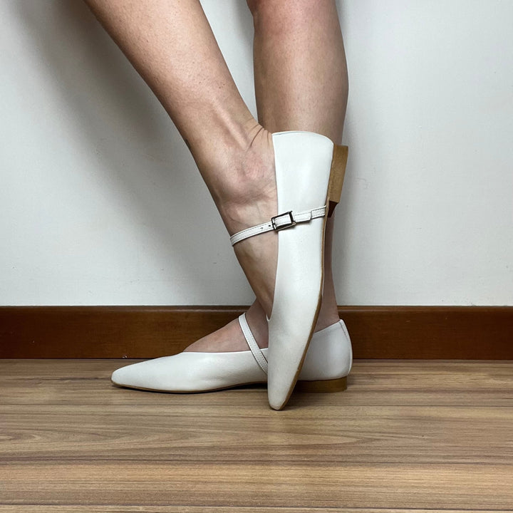 Ballerine London Tacco 1 cm - Made In Italy Vera Pelle - PinUp Shoes