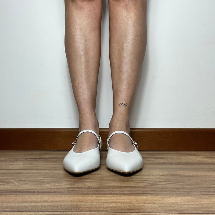 Ballerine London Tacco 1 cm - Made In Italy Vera Pelle - PinUp Shoes