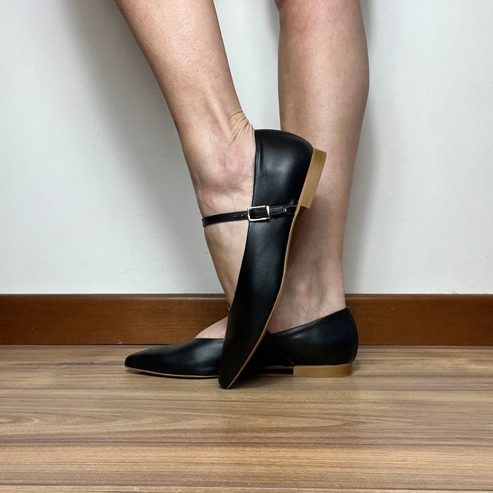 Ballerine London Tacco 1 cm - Made In Italy Vera Pelle - PinUp Shoes