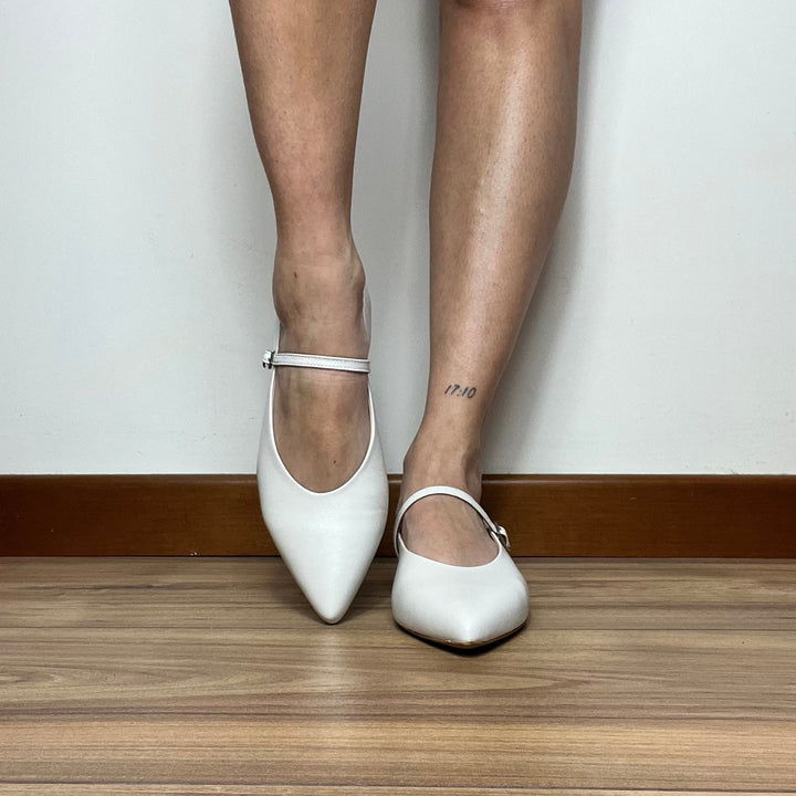 Ballerine London Tacco 1 cm - Made In Italy Vera Pelle - PinUp Shoes