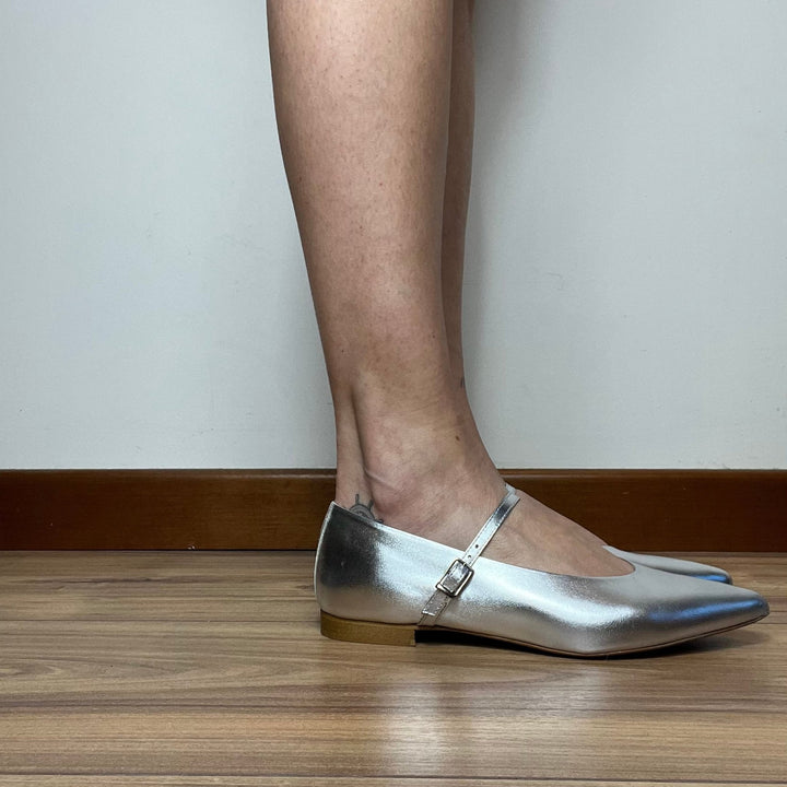 Ballerine London Tacco 1 cm - Made In Italy Vera Pelle - PinUp Shoes