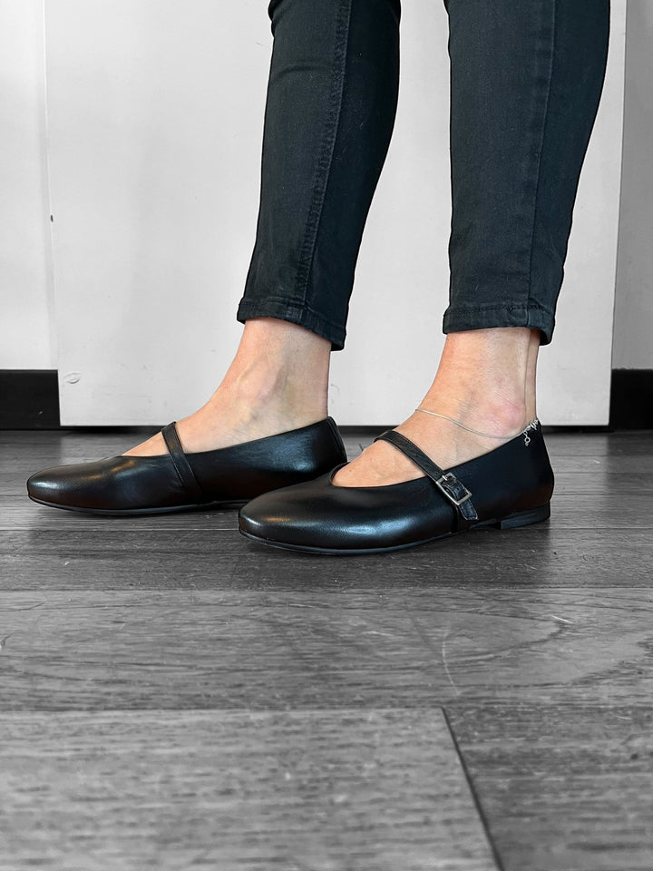 Ballerine Punta Tonda Mery - Vera Pelle Made In Italy - PinUp Shoes