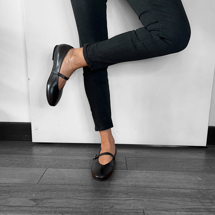 Ballerine Punta Tonda Mery - Vera Pelle Made In Italy - PinUp Shoes