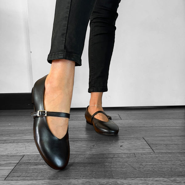 Ballerine Punta Tonda Mery - Vera Pelle Made In Italy - PinUp Shoes