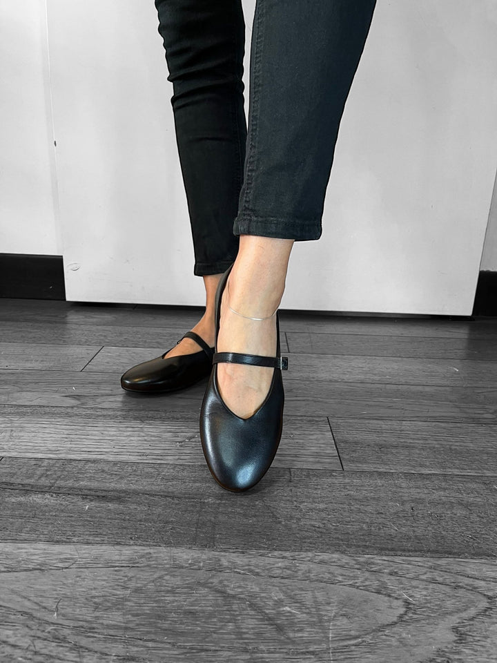 Ballerine Punta Tonda Mery - Vera Pelle Made In Italy - PinUp Shoes