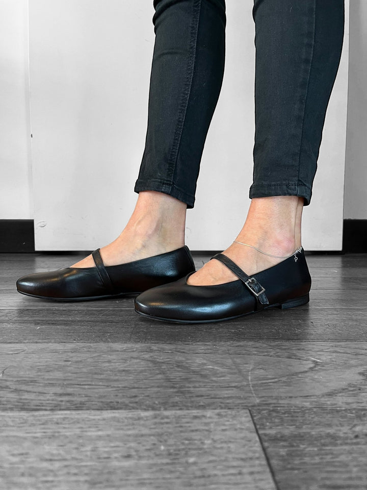 Ballerine Punta Tonda Mery - Vera Pelle Made In Italy - PinUp Shoes