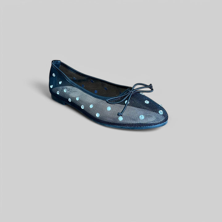Ballerine trasparenti con dettagli luminosi – Eleganza eterea - PinUp Shoes