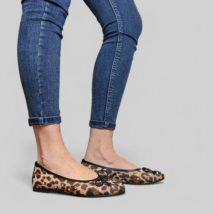 Ballerine trasparenti con dettagli luminosi – Eleganza eterea - PinUp Shoes