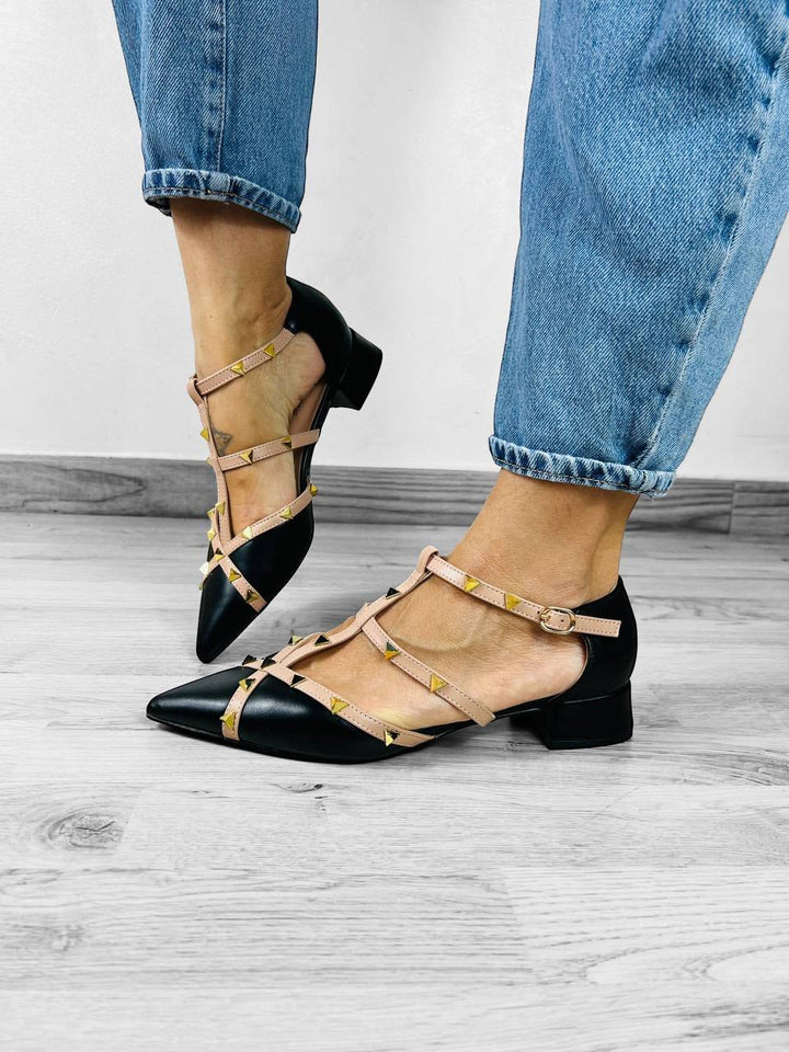 Ballerine Viola - Custom Borchie - PinUp Shoes