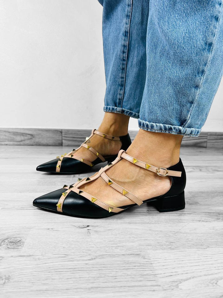 Ballerine Viola - Custom Borchie - PinUp Shoes