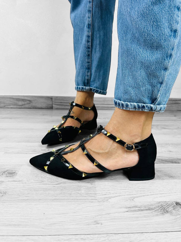 Ballerine Viola - Custom Borchie - PinUp Shoes