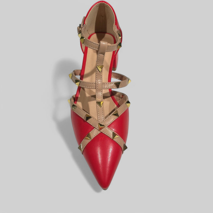 Ballerine Viola - Custom Borchie - PinUp Shoes