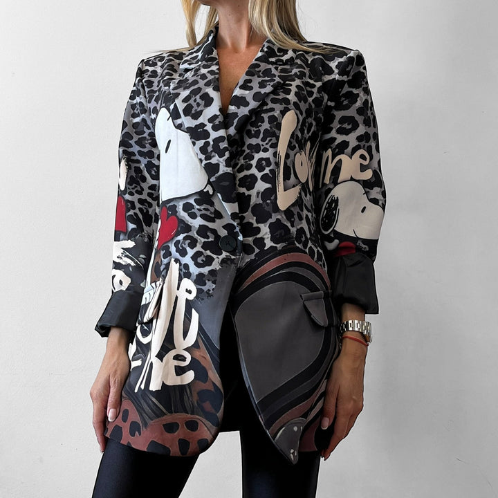 Blazer Oversize Cartoon - Animalier Love - PinUp Shoes