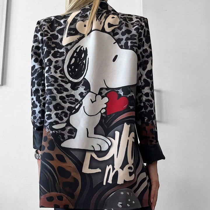 Blazer Oversize Cartoon - Animalier Love - PinUp Shoes
