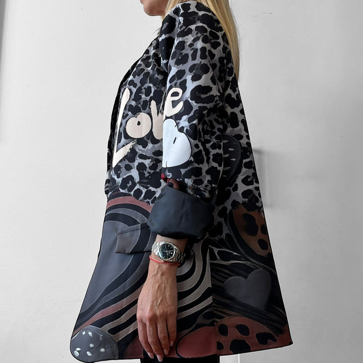 Blazer Oversize Cartoon - Animalier Love - PinUp Shoes