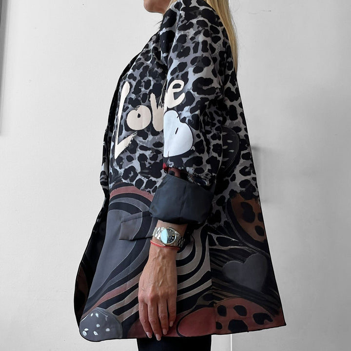 Blazer Oversize Cartoon - Animalier Love - PinUp Shoes