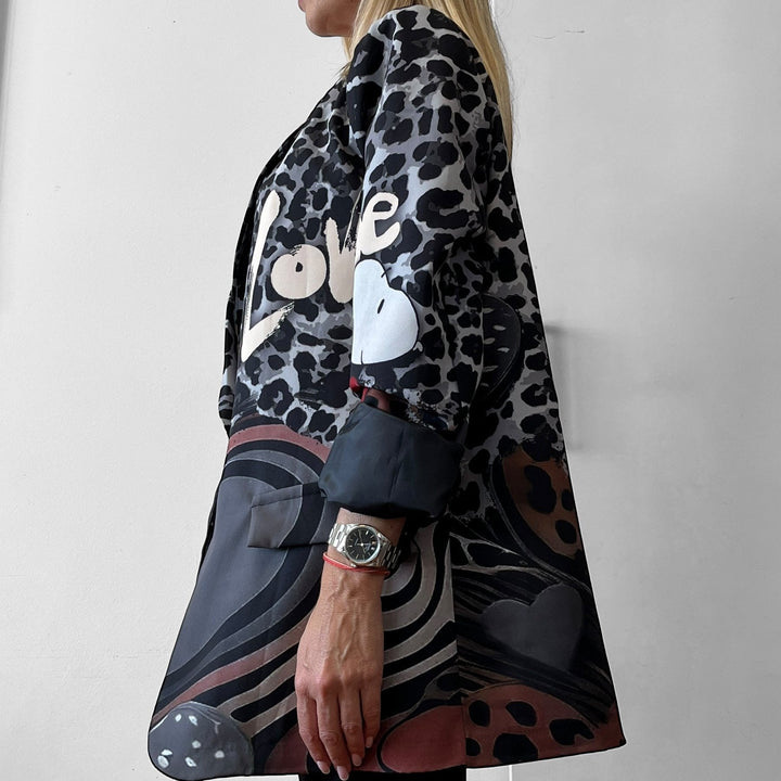 Blazer Oversize Cartoon - Animalier Love - PinUp Shoes