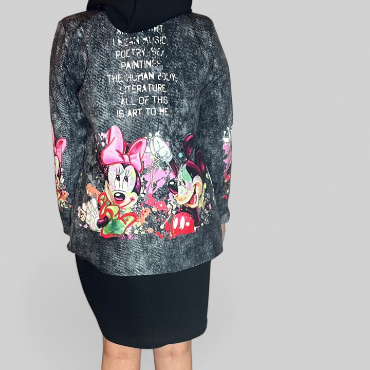 Blazer Oversize Cartoon Chic - Stile Pop E Grinta Urbana - PinUp Shoes