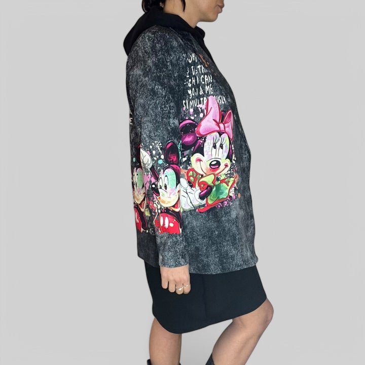 Blazer Oversize Cartoon Chic - Stile Pop E Grinta Urbana - PinUp Shoes