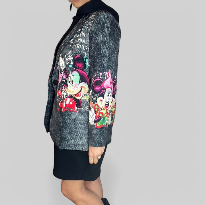 Blazer Oversize Cartoon Chic - Stile Pop E Grinta Urbana - PinUp Shoes