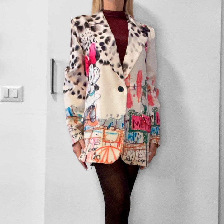 Blazer Oversize Cartoon Fantasia Pop Art - Collezione Limitata - PinUp Shoes