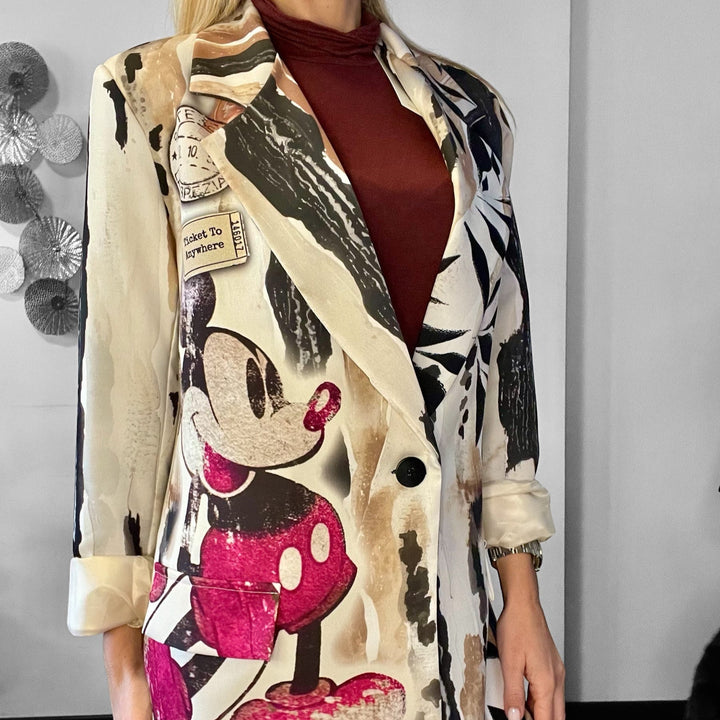 Blazer Oversize Cartoon Fantasia Pop Art - Collezione Limitata - PinUp Shoes