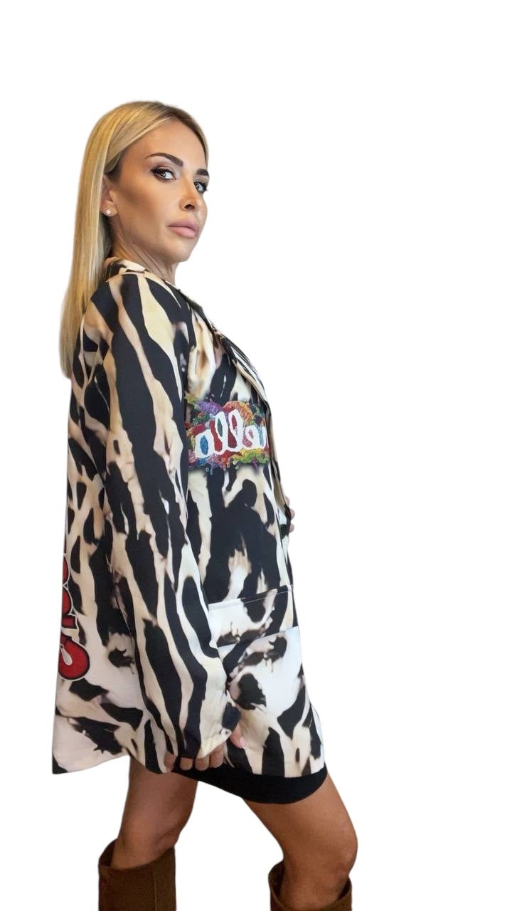 Blazer Oversize Cartoon - Fusion Animalier - PinUp Shoes