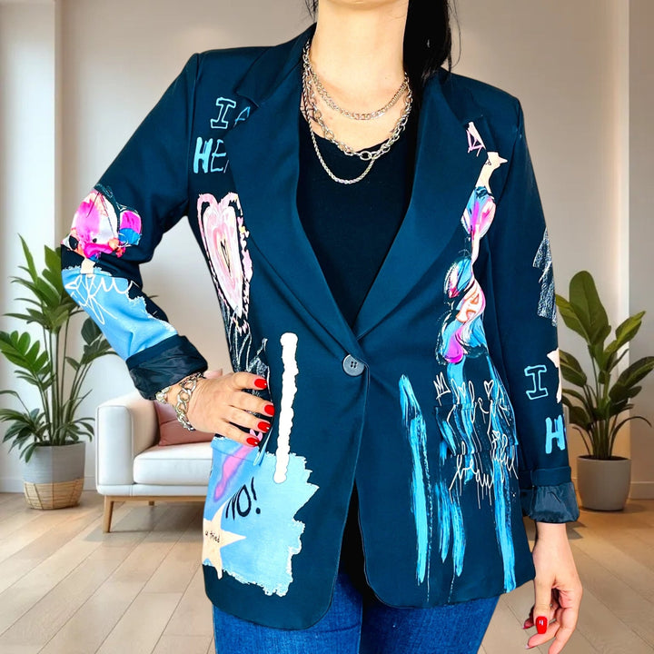 Blazer Oversize Cartoon - I Am A Hero - PinUp Shoes