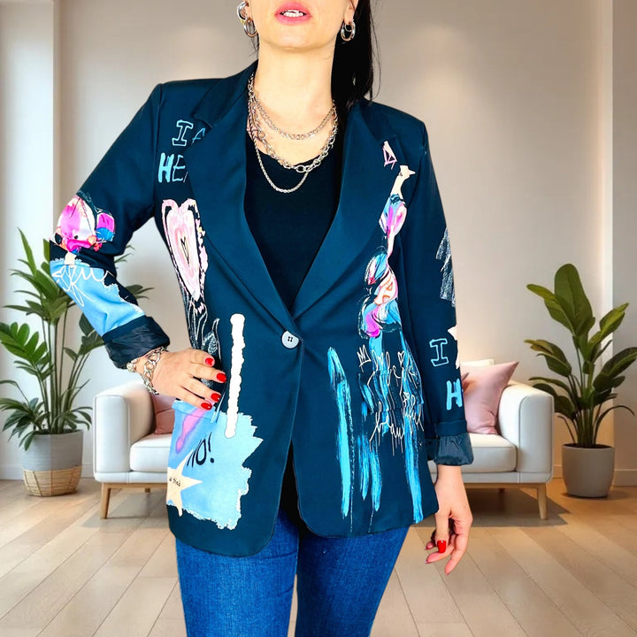 Blazer Oversize Cartoon - I Am A Hero - PinUp Shoes