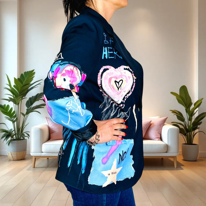 Blazer Oversize Cartoon - I Am A Hero - PinUp Shoes