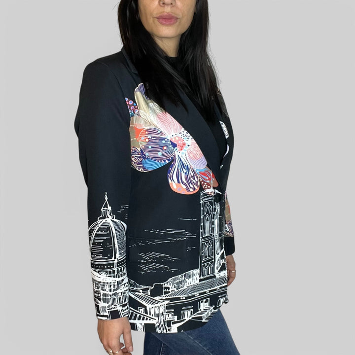 Blazer Oversize Cartoon Minni Flower - PinUp Shoes