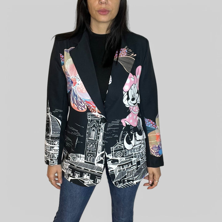 Blazer Oversize Cartoon Minni Flower - PinUp Shoes