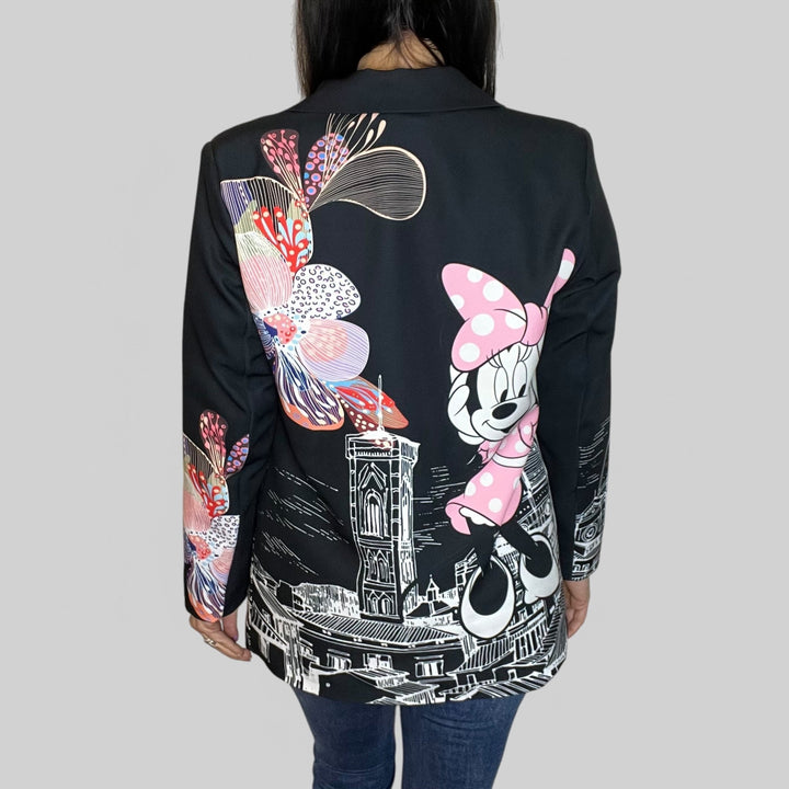 Blazer Oversize Cartoon Minni Flower - PinUp Shoes
