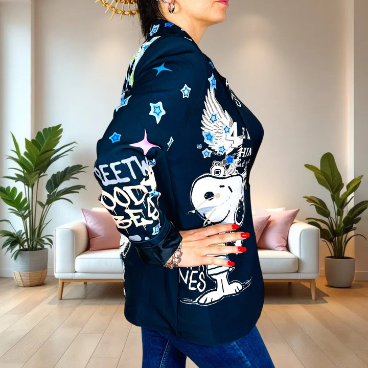 Blazer Oversize Cartoon - Smile Happyness - PinUp Shoes